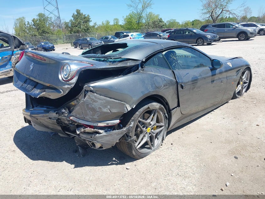 2018 Ferrari California VIN ZFF77XJA1J0228747 IAAI salvage auction — REAR END, Clear (Wisconsin), sold $35,150 on 2026-07-13 (photo 4)