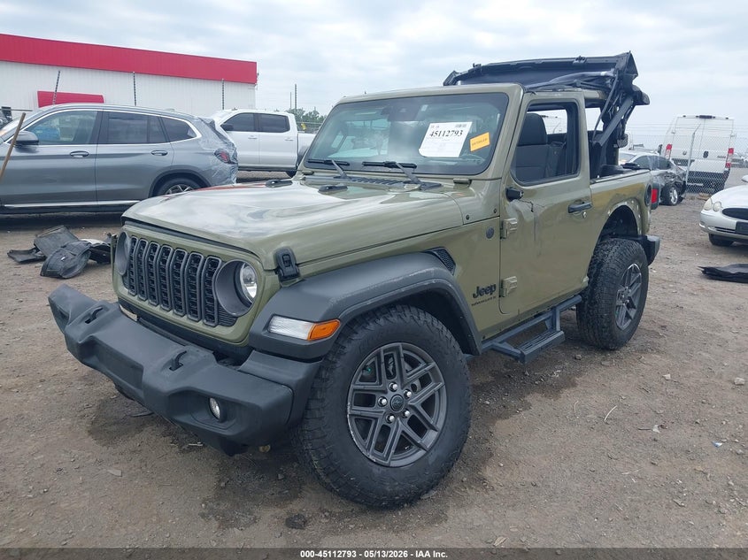 2025 Jeep Wrangler / VIN 1C4PJXAN5SW553175 IAAI salvage auction — ROLLOVER, Certificate Of Destruction (Florida), sold $7,100 on 2026-07-29 (photo 2)
