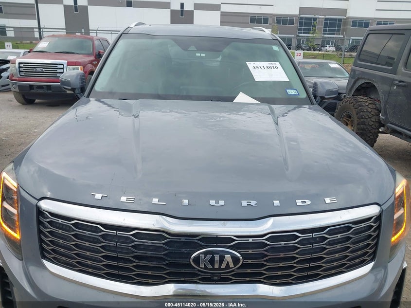 2020 Kia Telluride VIN 5XYP5DHC8LG004947 IAAI salvage auction — HAIL, Original (Texas), sold $7,300 on 2026-07-28 (photo 6)
