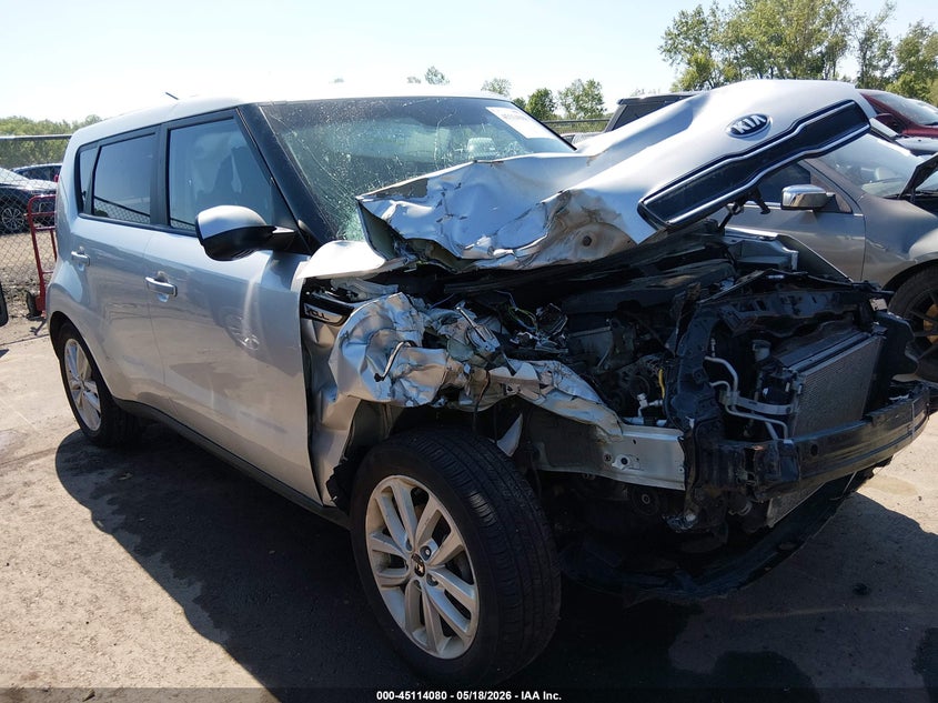 2019 Kia Soul VIN KNDJP3A52K7674544 IAAI salvage auction — FRONT END, Salvage (Ohio), sold $25 on 2026-07-28 (photo 1)
