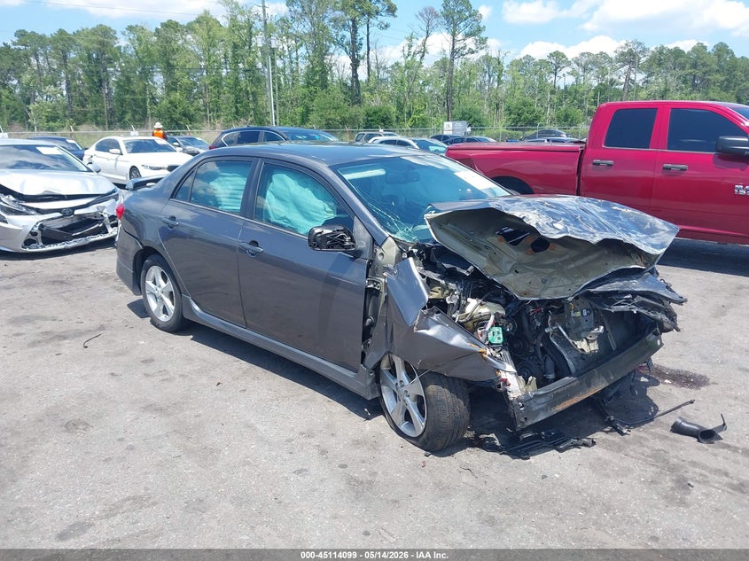 2013 Toyota Corolla VIN 5YFBU4EE6DP175793 IAAI salvage auction — FRONT END, Rebuildable (Florida), sold $825 on 2026-07-14 (photo 1)