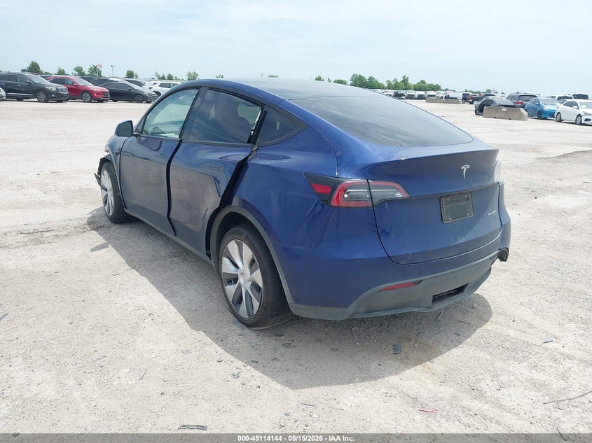 2023 Tesla Model y VIN 7SAYGDEE3PA097023 IAAI salvage auction — LEFT FRONT, Salvage (Texas), sold $9,200 on 2026-07-22 (photo 3)