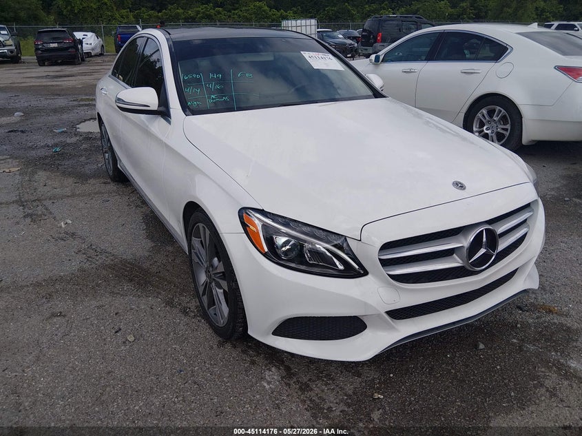 2018 Mercedes-benz C-klasse VIN WDDWF4JB7JR390954 IAAI salvage auction — UNKNOWN, Salvage Title, sold $4,400 on 2026-07-28 (photo 1)