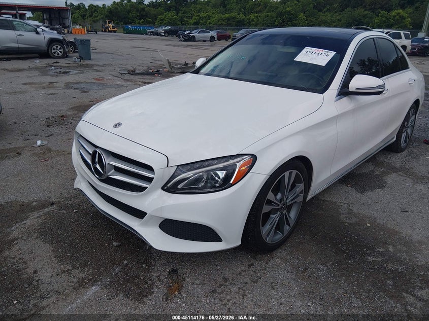 2018 Mercedes-benz C-klasse VIN WDDWF4JB7JR390954 IAAI salvage auction — UNKNOWN, Salvage Title, sold $4,400 on 2026-07-28 (photo 2)