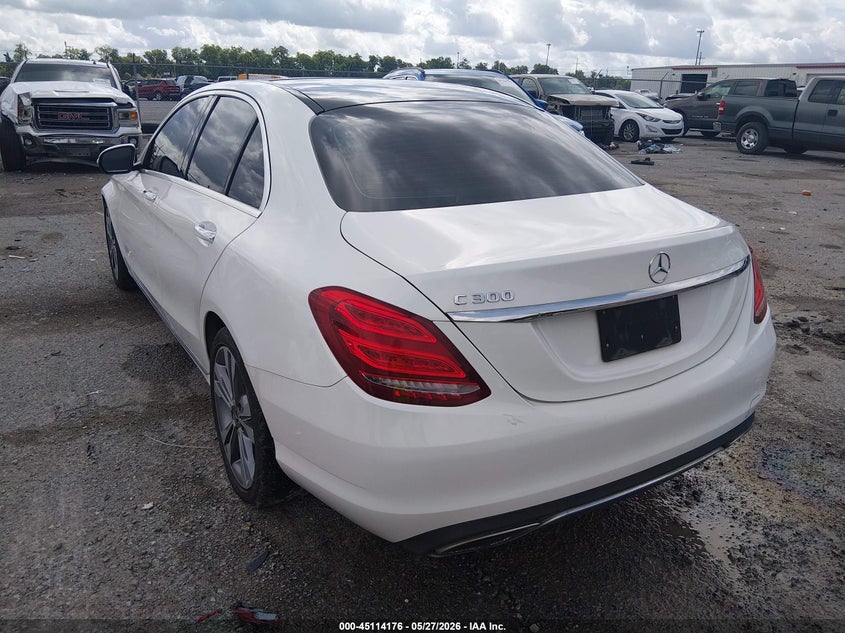 2018 Mercedes-benz C-klasse VIN WDDWF4JB7JR390954 IAAI salvage auction — UNKNOWN, Salvage Title, sold $4,400 on 2026-07-28 (photo 3)