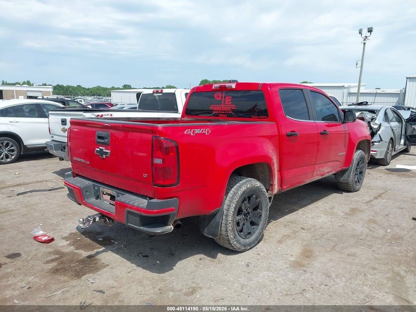 2018 Chevrolet Colorado VIN 1GCGTCENXJ1287466 IAAI salvage auction — FRONT END, Junk (Oklahoma), sold $4,800 on 2026-07-22 (photo 4)