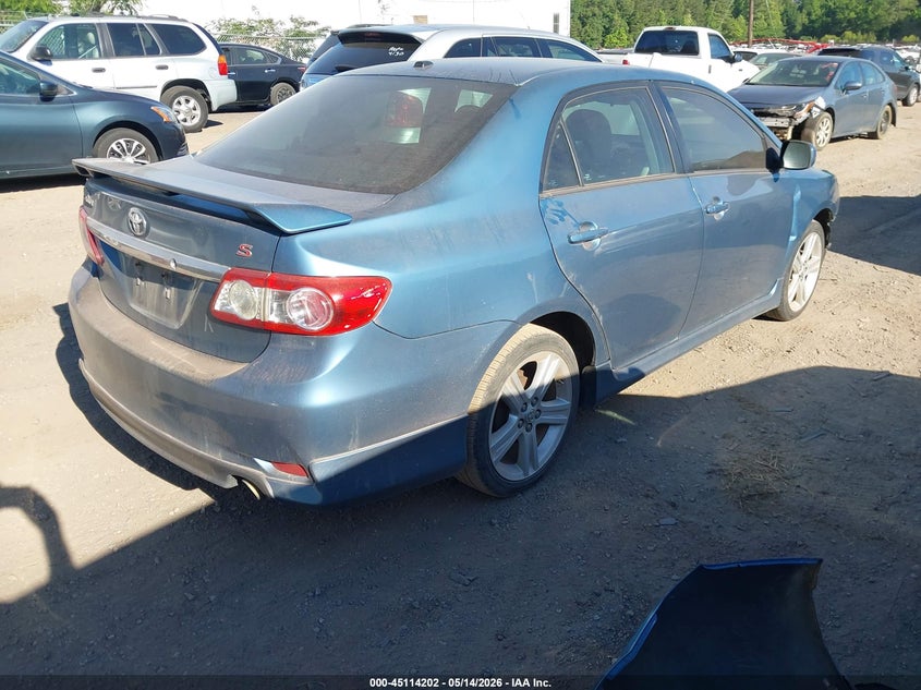 2013 Toyota Corolla VIN 5YFBU4EE4DP130870 IAAI salvage auction — FRONT END, Salvage (Alabama), sold $1,350 on 2026-07-15 (photo 4)