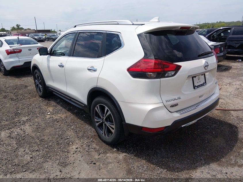 2017 Nissan Rogue VIN JN8AT2MV9HW265073 IAAI salvage auction — HAIL, Salvage Title, sold $5,600 on 2026-08-01 (photo 3)