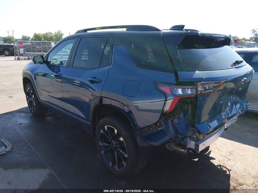2025 Chevrolet Equinox VIN 3GNAXLEG7SL120673 IAAI salvage auction — REAR END, Salvage (North Carolina), sold $13,000 on 2026-07-29 (photo 3)