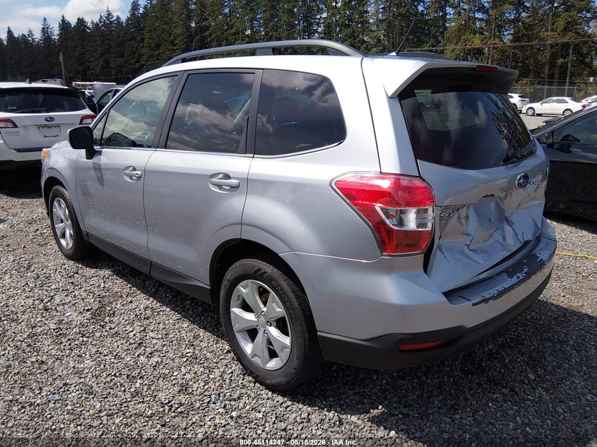 2015 Subaru Forester VIN JF2SJAHC0FH804837 IAAI salvage auction — REAR END, Bill Of Sale (Washington), sold $950 on 2026-07-22 (photo 3)