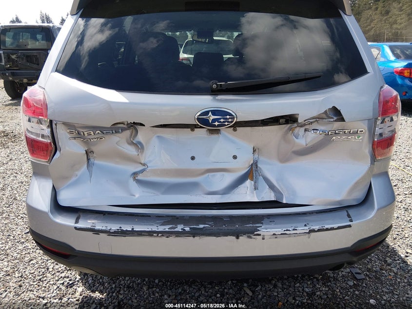 2015 Subaru Forester VIN JF2SJAHC0FH804837 IAAI salvage auction — REAR END, Bill Of Sale (Washington), sold $950 on 2026-07-22 (photo 6)