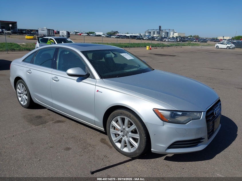 2014 Audi A6 VIN WAUFGAFC7EN043271 IAAI salvage auction — HAIL, Salvage (Minnesota), sold $3,550 on 2026-07-20 (photo 1)