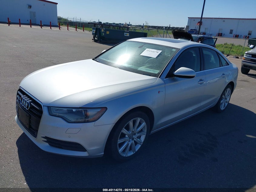 2014 Audi A6 VIN WAUFGAFC7EN043271 IAAI salvage auction — HAIL, Salvage (Minnesota), sold $3,550 on 2026-07-20 (photo 2)