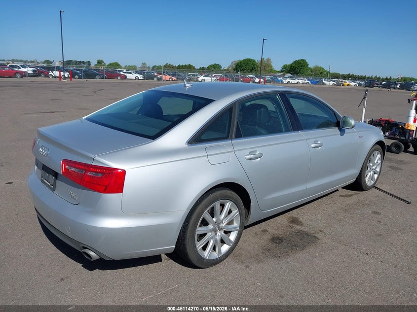 2014 Audi A6 VIN WAUFGAFC7EN043271 IAAI salvage auction — HAIL, Salvage (Minnesota), sold $3,550 on 2026-07-20 (photo 4)