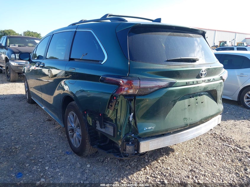 2026 Toyota Sienna VIN 5TDYRKEC0TS294914 IAAI salvage auction — FRONT END, Original (Texas), sold $20,750 on 2026-07-21 (photo 3)