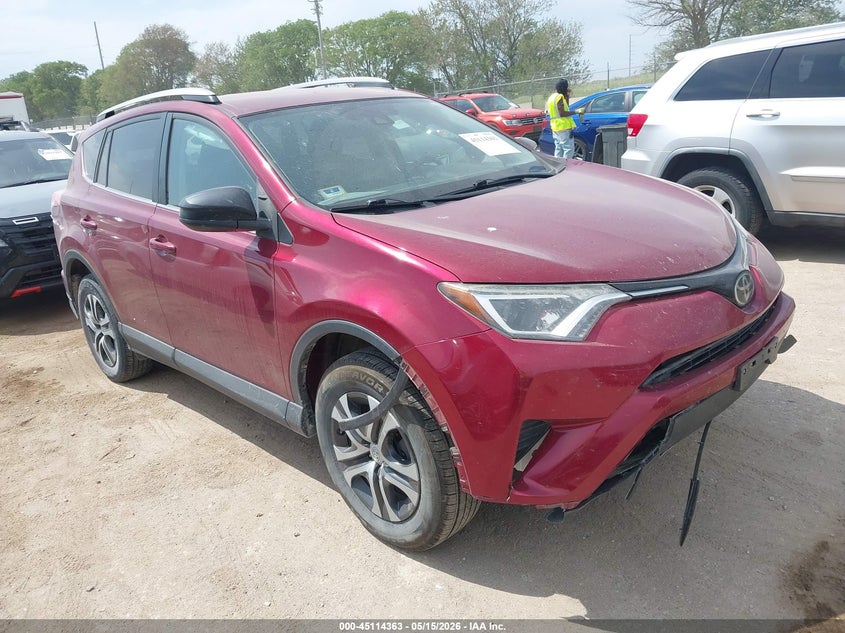2018 Toyota Rav 4 VIN 2T3BFREV6JW749768 IAAI salvage auction — FRONT END, Salvage (Nebraska), sold $3,250 on 2026-07-11 (photo 1)