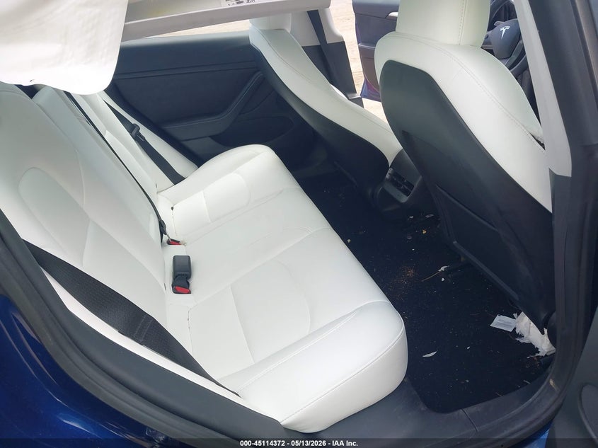 2023 Tesla Model 3 VIN 5YJ3E1EA1PF490384 IAAI salvage auction — RIGHT REAR, Salvage Title, sold $6,900 on 2026-07-30 (photo 8)