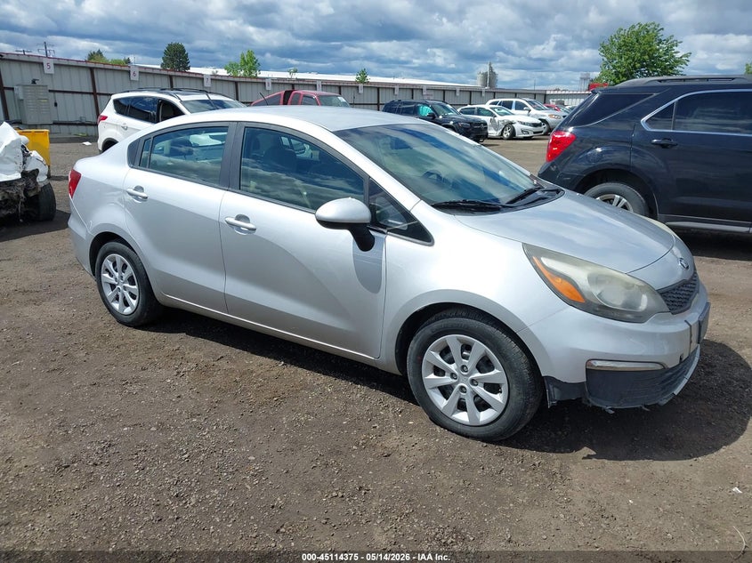 2016 Kia Rio VIN KNADM4A39G6697212 IAAI salvage auction — FRONT END, Salvage (Oregon), sold $750 on 2026-07-17 (photo 1)