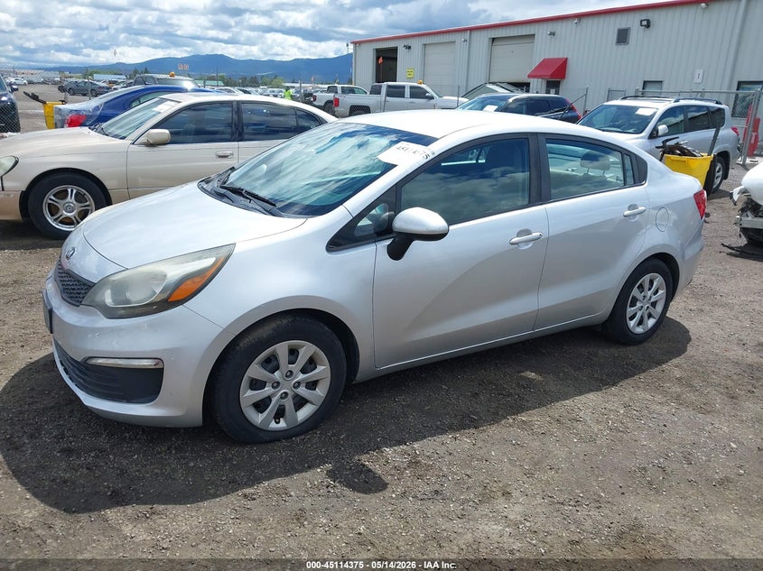 2016 Kia Rio VIN KNADM4A39G6697212 IAAI salvage auction — FRONT END, Salvage (Oregon), sold $750 on 2026-07-17 (photo 2)