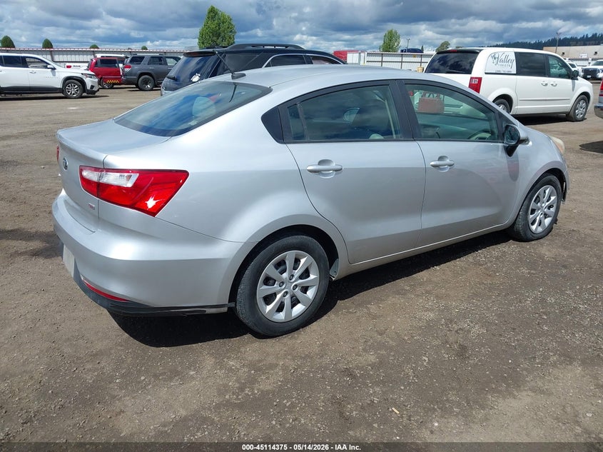 2016 Kia Rio VIN KNADM4A39G6697212 IAAI salvage auction — FRONT END, Salvage (Oregon), sold $750 on 2026-07-17 (photo 4)