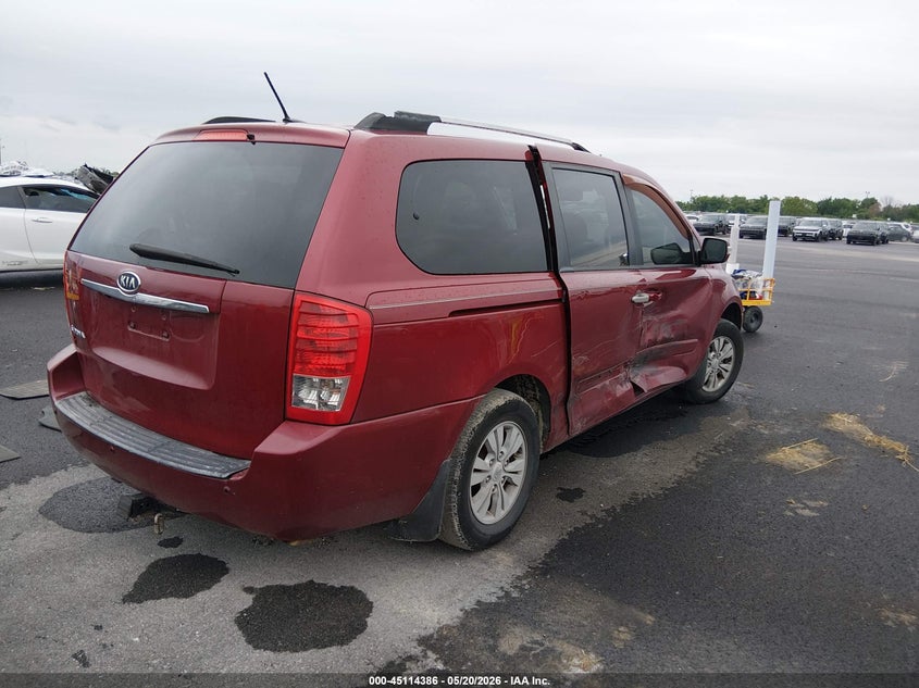 2011 Kia SEDONA VIN KNDMG4C78B6394179 IAAI salvage auction — RIGHT SIDE, Salvage (Illinois), sold $25 on 2026-07-28 (photo 4)