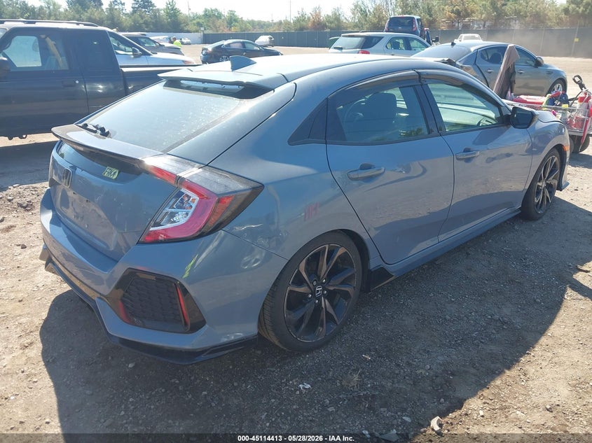 2018 Honda Civic VIN SHHFK7G41JU224532 IAAI salvage auction — FRONT END, Salvage Title, sold $3,300 on 2026-07-28 (photo 4)