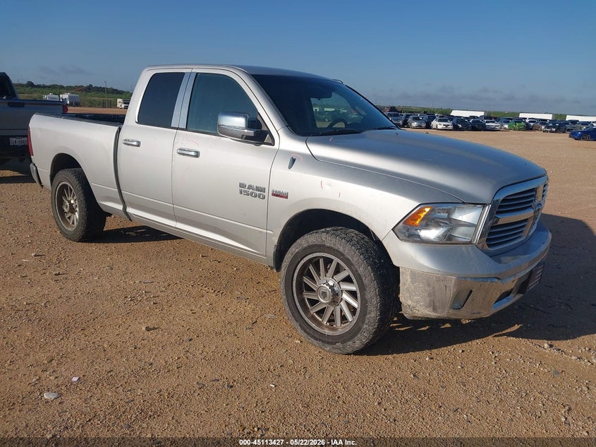 2013 Ram 1500 VIN 1C6RR6GT6DS645043 IAAI salvage auction — SIDE, Salvage Title, sold $1,550 on 2026-08-21 (photo 1)