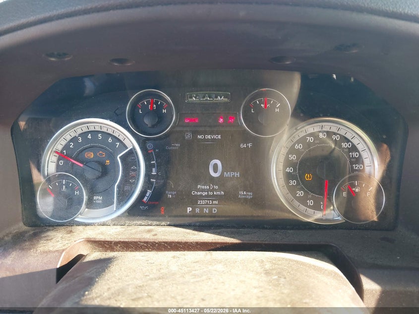 2013 Ram 1500 VIN 1C6RR6GT6DS645043 IAAI salvage auction — SIDE, Salvage Title, sold $1,550 on 2026-08-21 (photo 7)