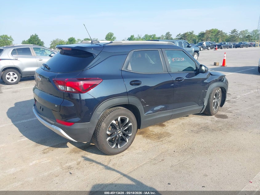 2021 Chevrolet Trailblazer VIN KL79MPS25MB149627 IAAI salvage auction — RIGHT FRONT, Salvage (Indiana), sold $4,700 on 2026-07-17 (photo 4)