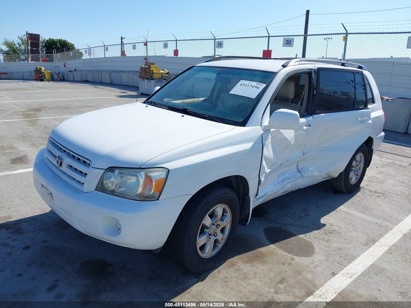 2004 Toyota Highlander VIN JTEGP21A040004659 IAAI salvage auction — LEFT SIDE, Salvage (California), sold $1,250 on 2026-07-09 (photo 2)