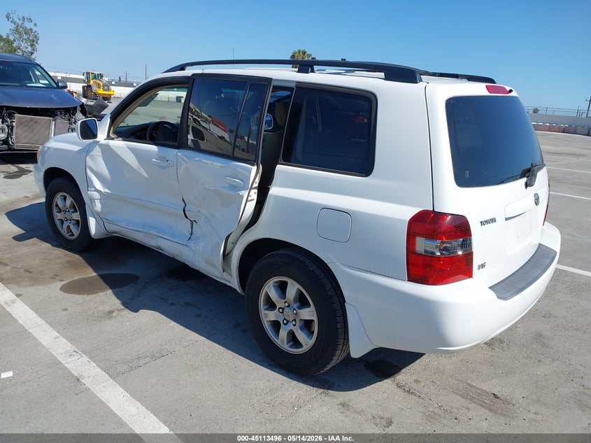 2004 Toyota Highlander VIN JTEGP21A040004659 IAAI salvage auction — LEFT SIDE, Salvage (California), sold $1,250 on 2026-07-09 (photo 3)