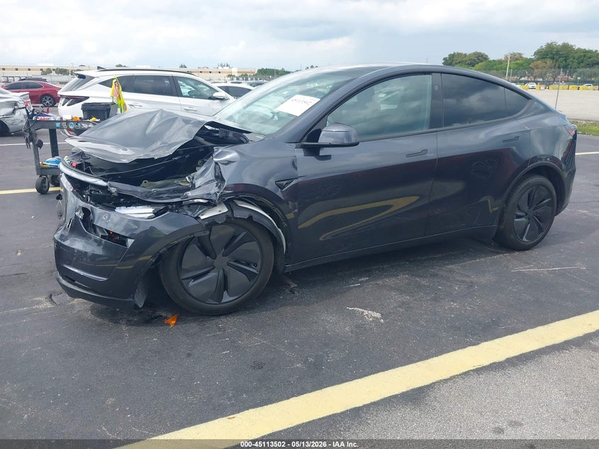 2026 Tesla Model y VIN 7SAYGDED5TA647114 IAAI salvage auction — FRONT END, Rebuildable (Florida), sold $16,050 on 2026-07-09 (photo 2)
