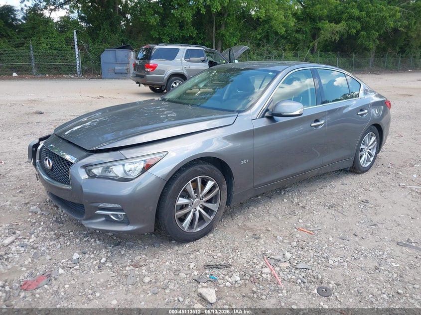 2017 Infiniti Q50 VIN JN1EV7AP0HM738934 IAAI salvage auction — RIGHT SIDE, Salvage (Georgia), sold $1,750 on 2026-07-10 (photo 2)