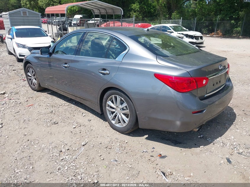 2017 Infiniti Q50 VIN JN1EV7AP0HM738934 IAAI salvage auction — RIGHT SIDE, Salvage (Georgia), sold $1,750 on 2026-07-10 (photo 3)