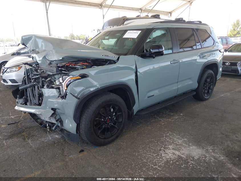 2025 Toyota Sequoia VIN 7SVAAABAXSX061028 IAAI salvage auction — FRONT END, Salvage (California), sold $25,000 on 2026-08-04 (photo 2)