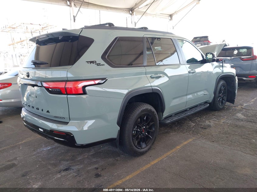 2025 Toyota Sequoia VIN 7SVAAABAXSX061028 IAAI salvage auction — FRONT END, Salvage (California), sold $25,000 on 2026-08-04 (photo 4)