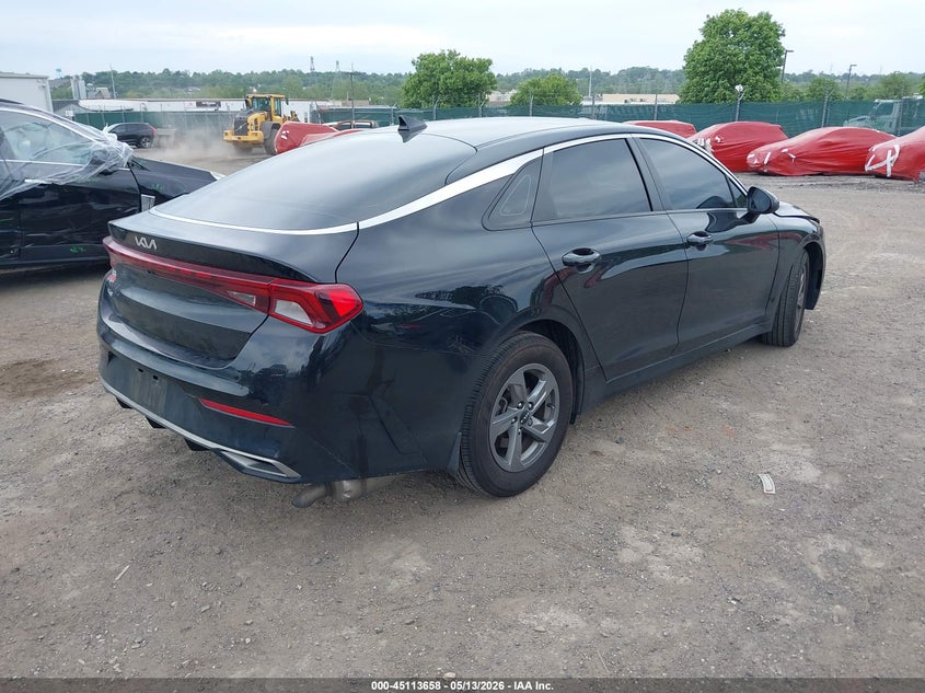 2022 Kia K5 VIN 5XXG14J28NG150060 IAAI salvage auction — LEFT FRONT, Salvage Title, sold $4,500 on 2026-07-12 (photo 4)