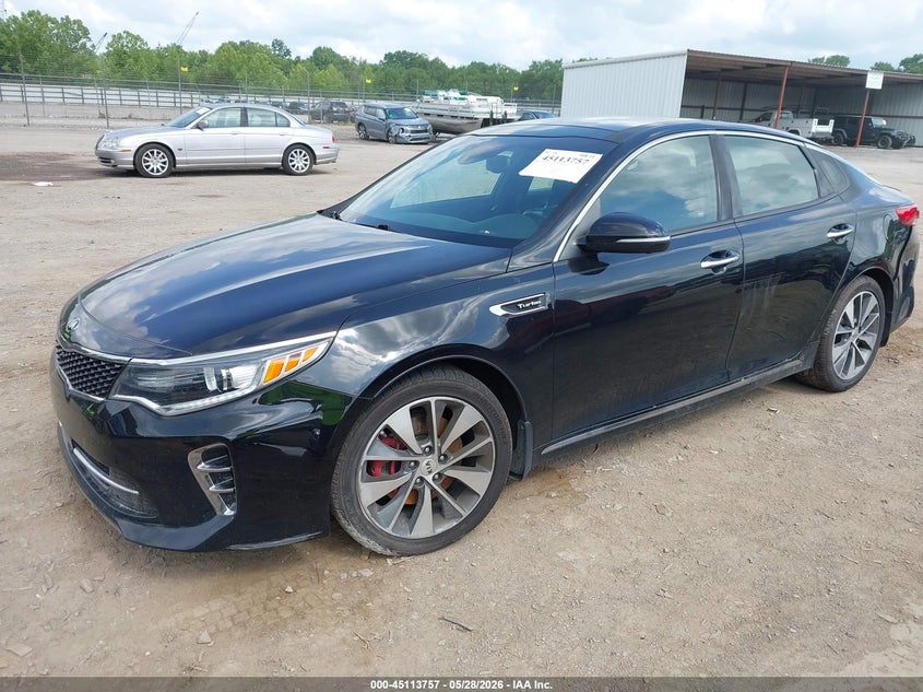 2016 Kia Optima VIN 5XXGV4L22GG029626 IAAI salvage auction — SIDE, Salvage Title, sold $1,025 on 2026-07-29 (photo 2)