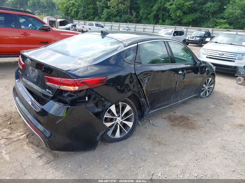 2016 Kia Optima VIN 5XXGV4L22GG029626 IAAI salvage auction — SIDE, Salvage Title, sold $1,025 on 2026-07-29 (photo 4)