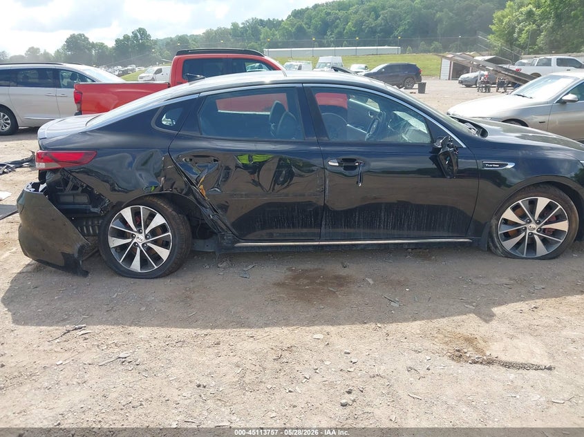 2016 Kia Optima VIN 5XXGV4L22GG029626 IAAI salvage auction — SIDE, Salvage Title, sold $1,025 on 2026-07-29 (photo 6)