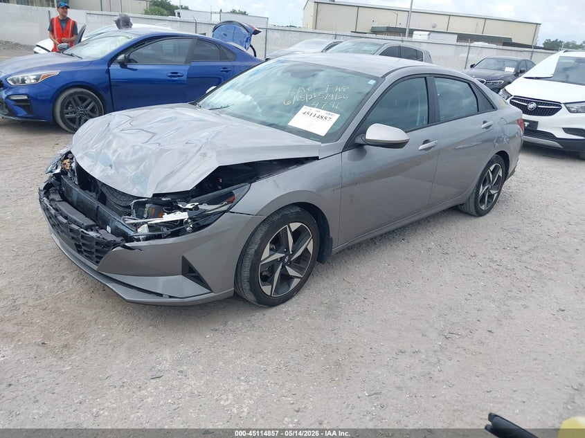 2023 Hyundai Elantra VIN KMHLS4AG1PU614791 IAAI salvage auction — FRONT END, Rebuildable (Florida), sold $3,200 on 2026-07-09 (photo 2)