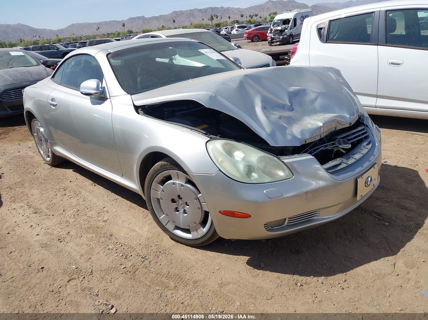 2004 Lexus Sc VIN JTHFN48Y940050459 IAAI salvage auction — FRONT END, Salvage (Arizona), sold $1,200 on 2026-07-21 (photo 1)