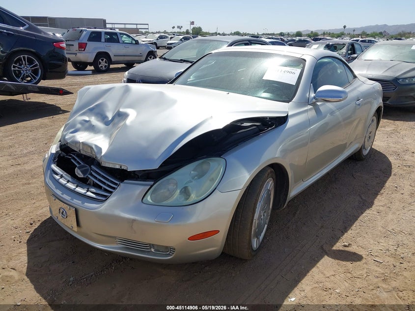 2004 Lexus Sc VIN JTHFN48Y940050459 IAAI salvage auction — FRONT END, Salvage (Arizona), sold $1,200 on 2026-07-21 (photo 2)