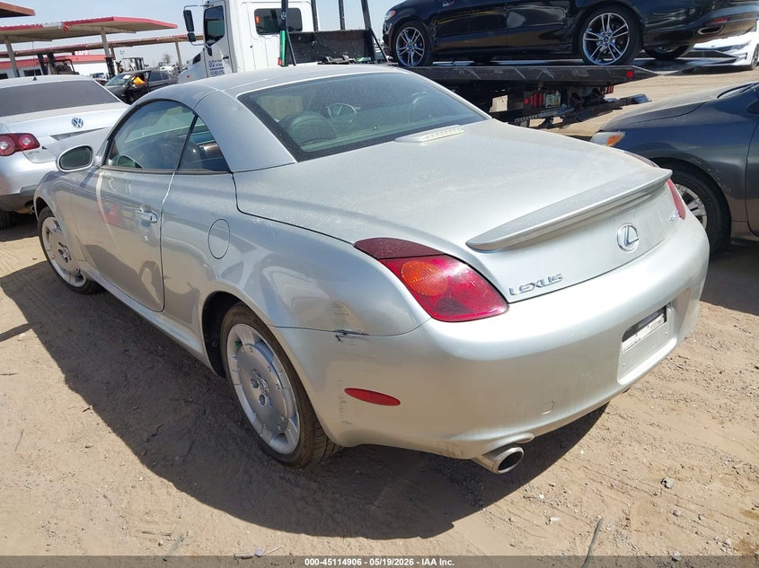 2004 Lexus Sc VIN JTHFN48Y940050459 IAAI salvage auction — FRONT END, Salvage (Arizona), sold $1,200 on 2026-07-21 (photo 3)