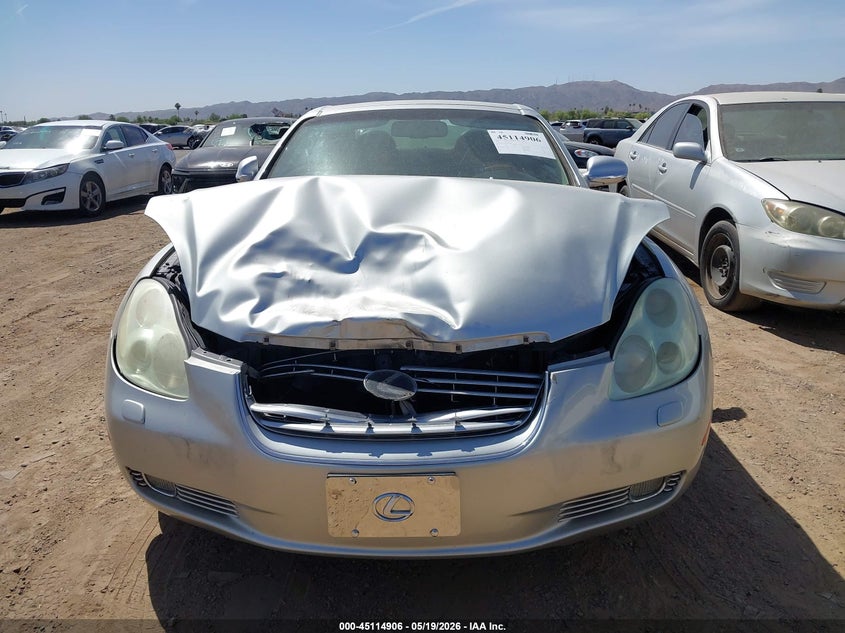 2004 Lexus Sc VIN JTHFN48Y940050459 IAAI salvage auction — FRONT END, Salvage (Arizona), sold $1,200 on 2026-07-21 (photo 6)