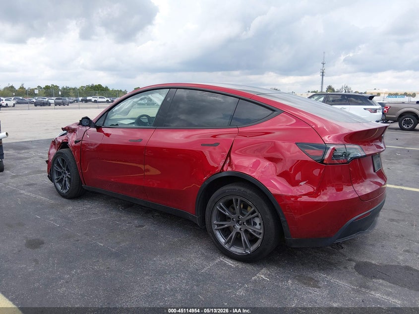 2025 Tesla Model y VIN 7SAYGDED1SA349206 IAAI salvage auction — SIDE, Rebuildable (Florida), sold $11,050 on 2026-07-16 (photo 6)