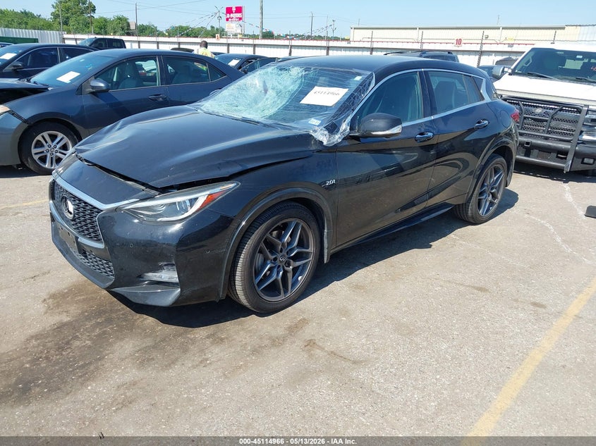 2018 Infiniti Qx30 VIN SJKCH5CP3JA003575 IAAI salvage auction — FRONT END, Original (Texas), sold $1,050 on 2026-07-29 (photo 2)