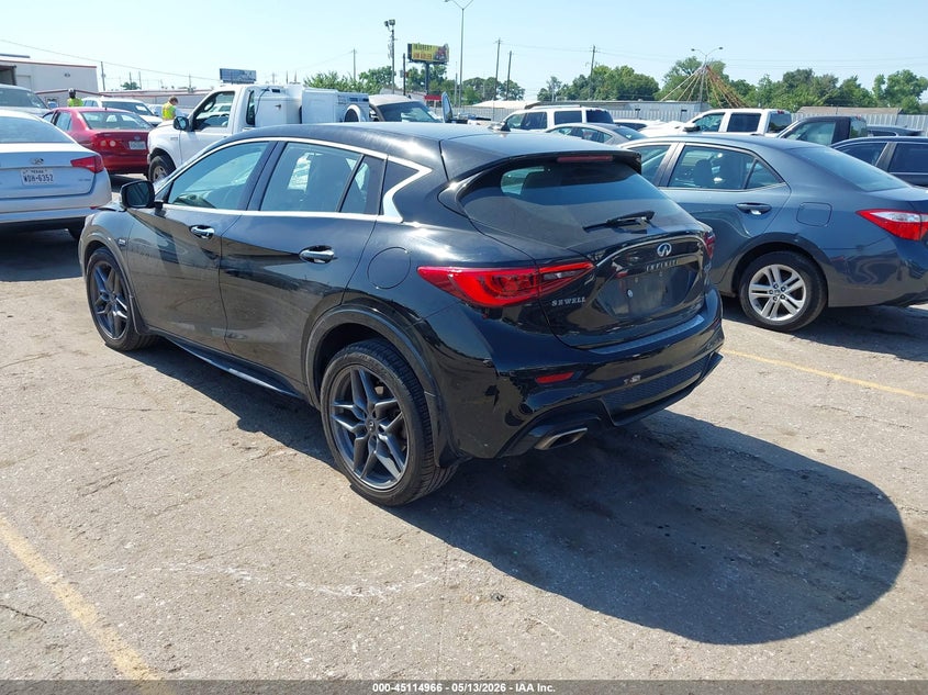 2018 Infiniti Qx30 VIN SJKCH5CP3JA003575 IAAI salvage auction — FRONT END, Original (Texas), sold $1,050 on 2026-07-29 (photo 3)
