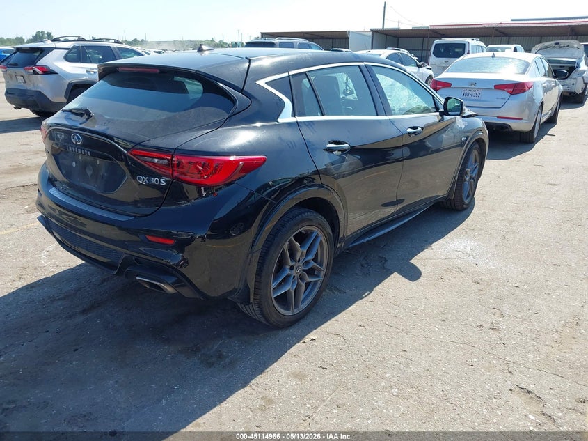 2018 Infiniti Qx30 VIN SJKCH5CP3JA003575 IAAI salvage auction — FRONT END, Original (Texas), sold $1,050 on 2026-07-29 (photo 4)
