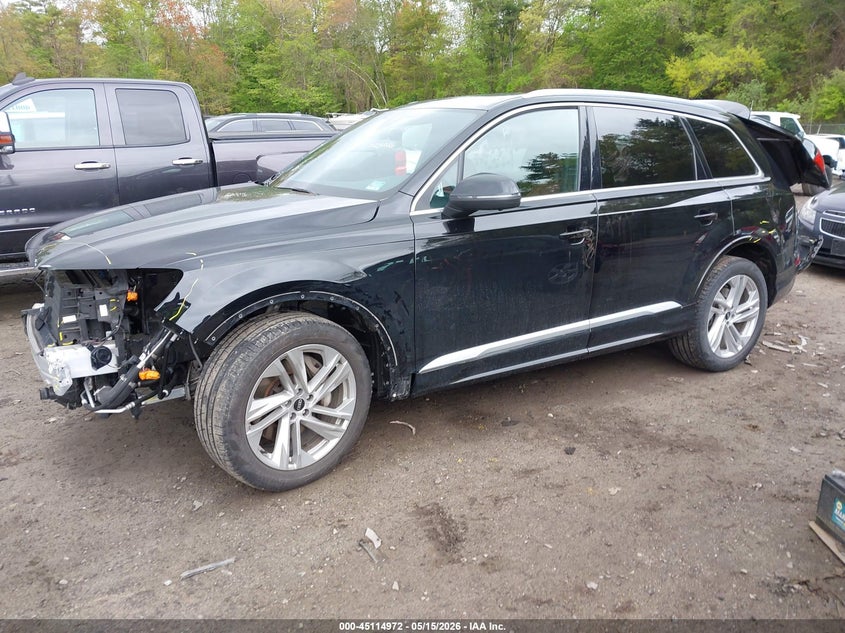 2021 Audi Q7 VIN WA1LJAF79MD022284 IAAI salvage auction — FRONT END, Salvage (Massachusetts), sold $17,700 on 2026-07-10 (photo 2)
